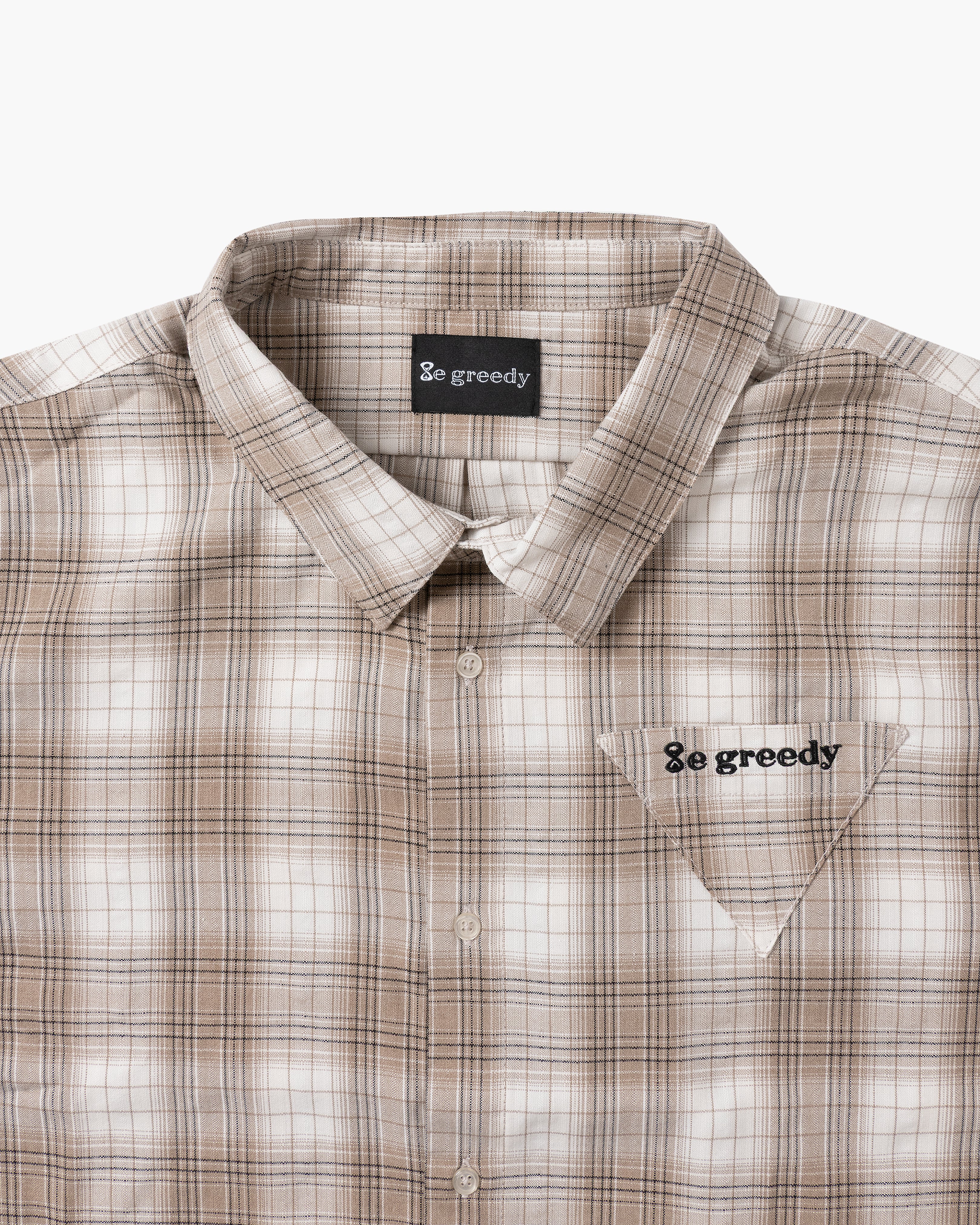Triangle pocket shirt (Beige)