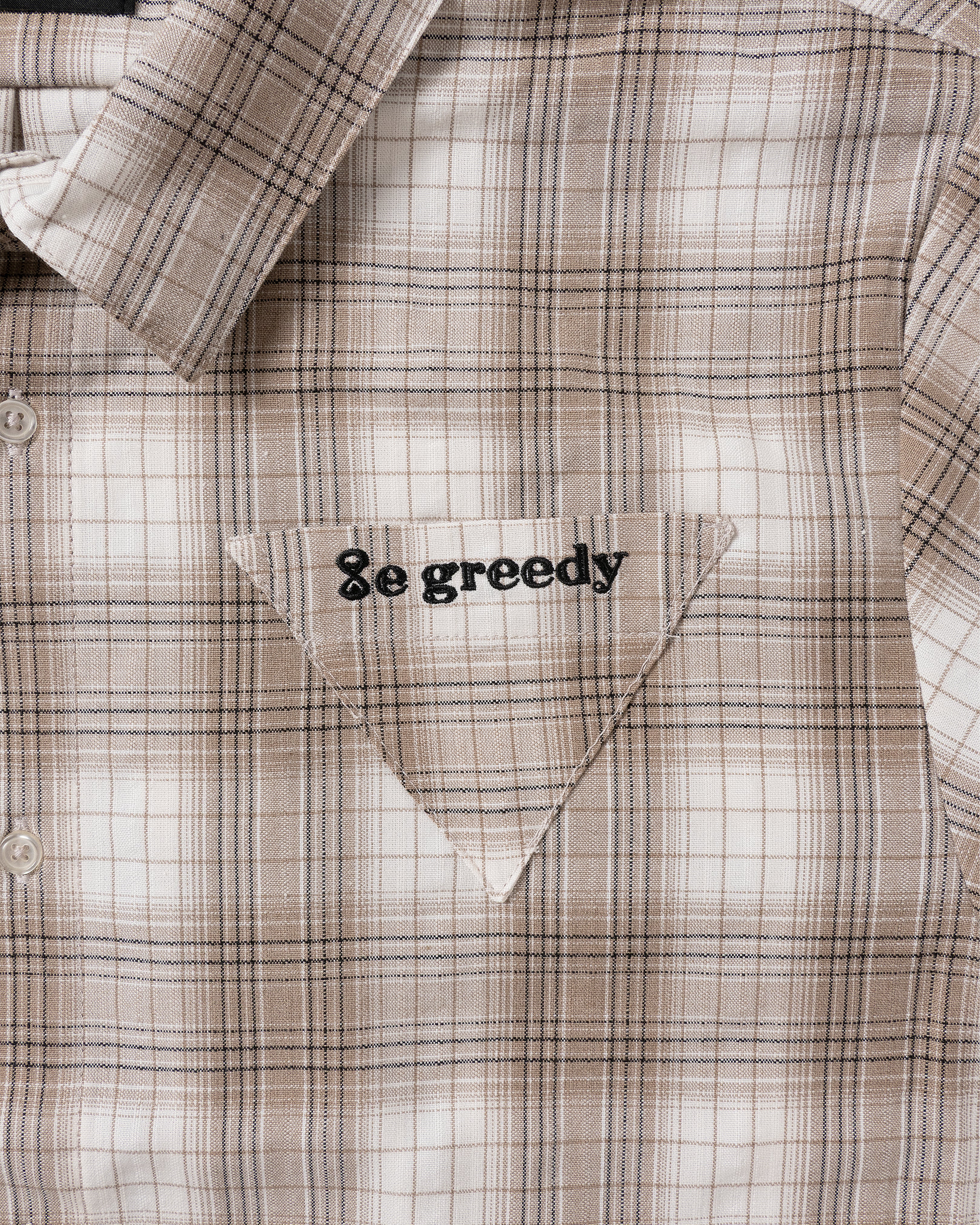 Triangle pocket shirt (Beige)